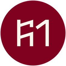 parrhesia amblemi — bordo daire içinde krem işaret